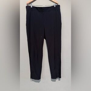 Athleta Brooklyn Mid-Rise Ankle Pants Comfort Stretch Pockets Women 14 Black